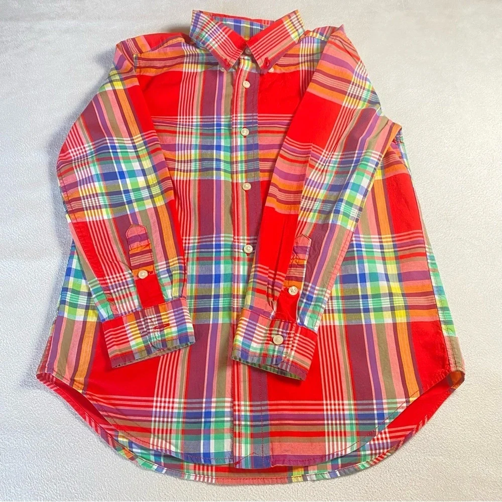 Ralph Lauren shirt multicolor summer boys. Size 6